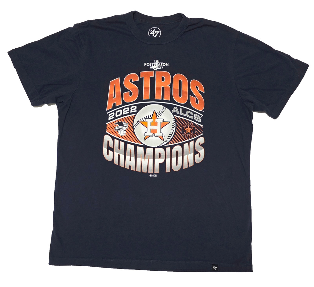 Men's '47 Brand Houston Astros 2022 ALCS Champions T-Shirt - Sz Small Navy Blue